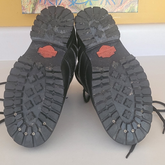 Harley Davidson motor cycle size 7 ankle work 🙀 boots orginal biker Babe 81003 - Picture 3 of 8